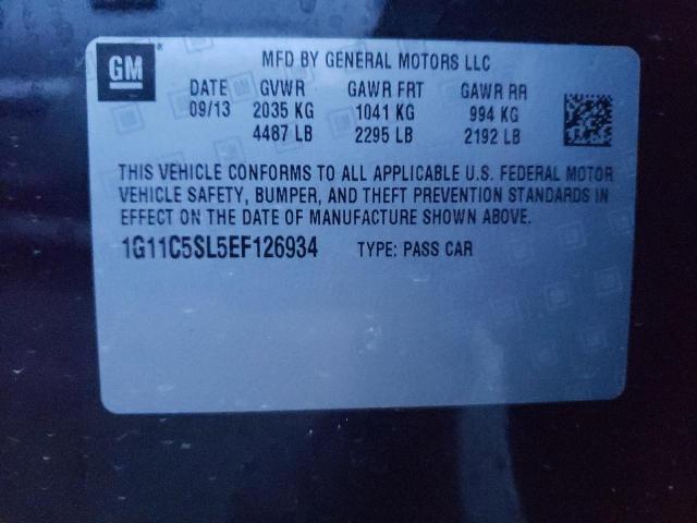 Photo 9 VIN: 1G11C5SL5EF126934 - CHEVROLET MALIBU 1LT 