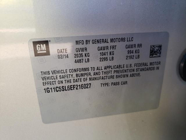 Photo 9 VIN: 1G11C5SL6EF216027 - CHEVROLET MALIBU 1LT 