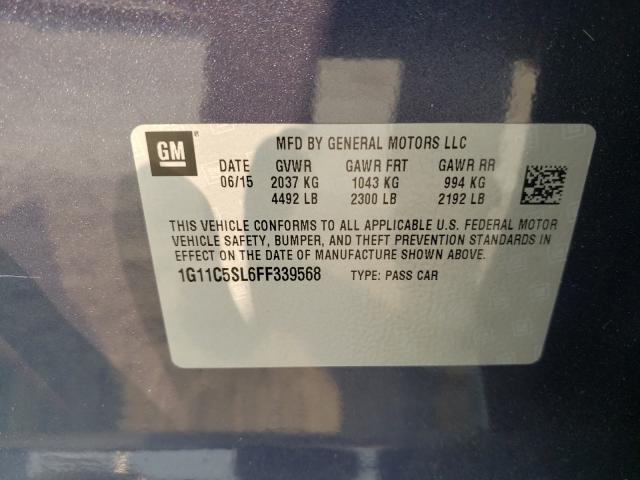 Photo 9 VIN: 1G11C5SL6FF339568 - CHEVROLET MALIBU 1LT 