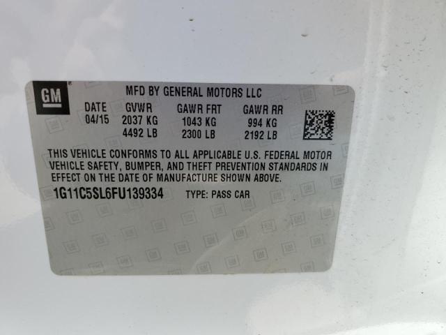 Photo 9 VIN: 1G11C5SL6FU139334 - CHEVROLET MALIBU 