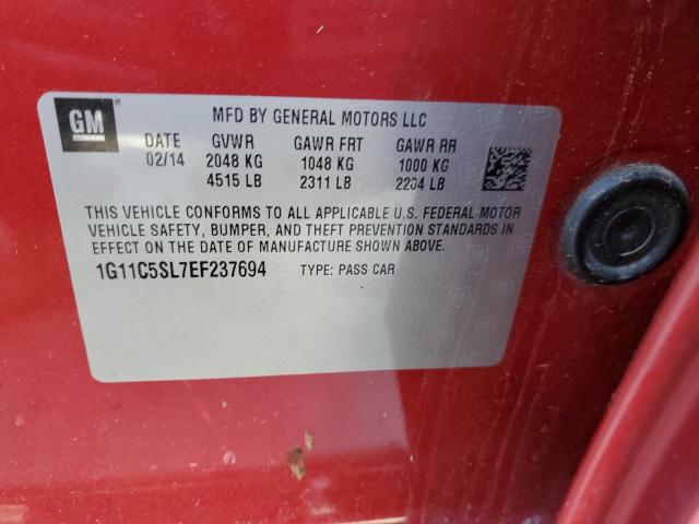 Photo 11 VIN: 1G11C5SL7EF237694 - CHEVROLET MALIBU 