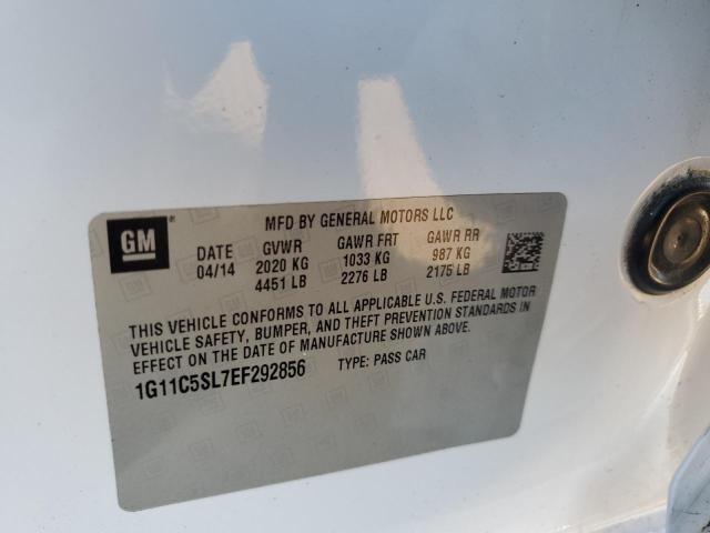 Photo 11 VIN: 1G11C5SL7EF292856 - CHEVROLET MALIBU 1LT 