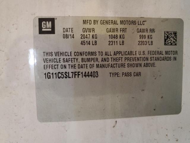 Photo 11 VIN: 1G11C5SL7FF144403 - CHEVROLET MALIBU 1LT 