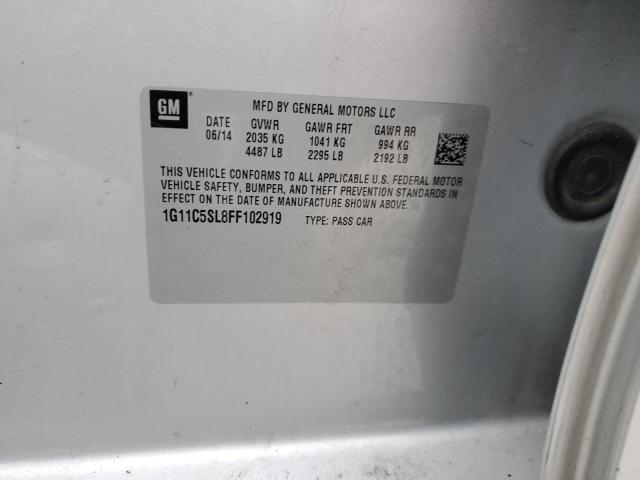 Photo 11 VIN: 1G11C5SL8FF102919 - CHEVROLET MALIBU 1LT 