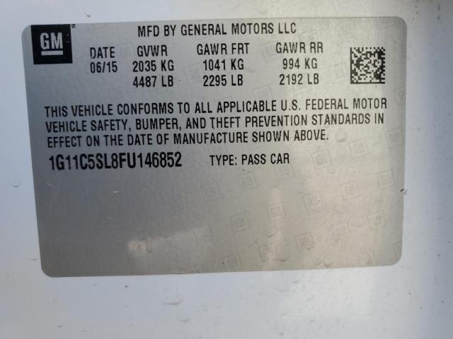 Photo 11 VIN: 1G11C5SL8FU146852 - CHEVROLET MALIBU 1LT 