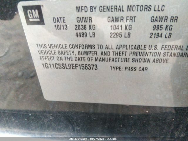 Photo 8 VIN: 1G11C5SL9EF156373 - CHEVROLET MALIBU 