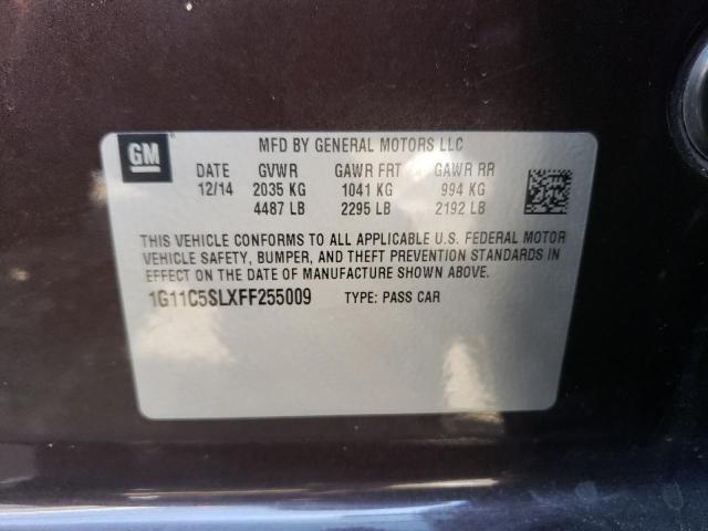 Photo 11 VIN: 1G11C5SLXFF255009 - CHEVROLET MALIBU 1LT 