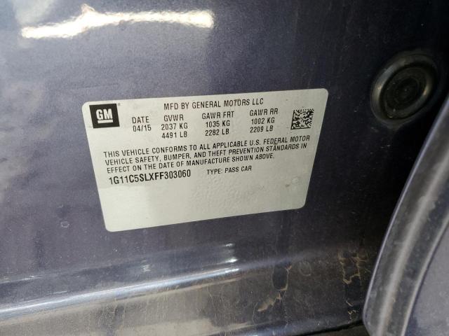 Photo 11 VIN: 1G11C5SLXFF303060 - CHEVROLET MALIBU 1LT 