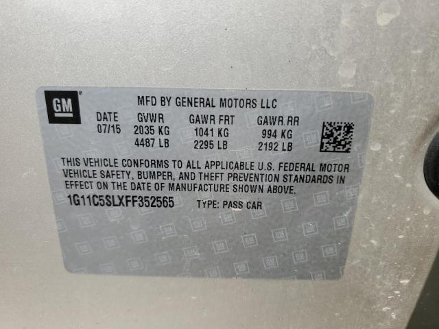 Photo 11 VIN: 1G11C5SLXFF352565 - CHEVROLET MALIBU 1LT 