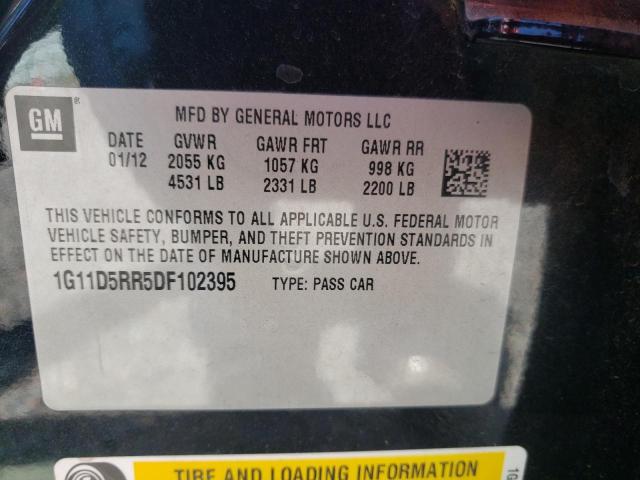 Photo 9 VIN: 1G11D5RR5DF102395 - CHEVROLET MALIBU 1LT 