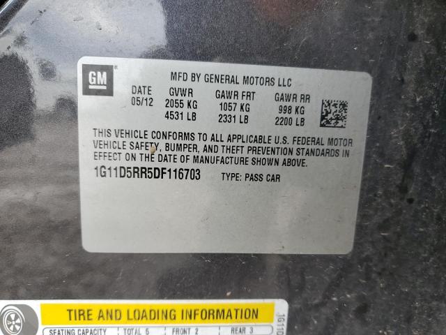 Photo 11 VIN: 1G11D5RR5DF116703 - CHEVROLET MALIBU 1LT 