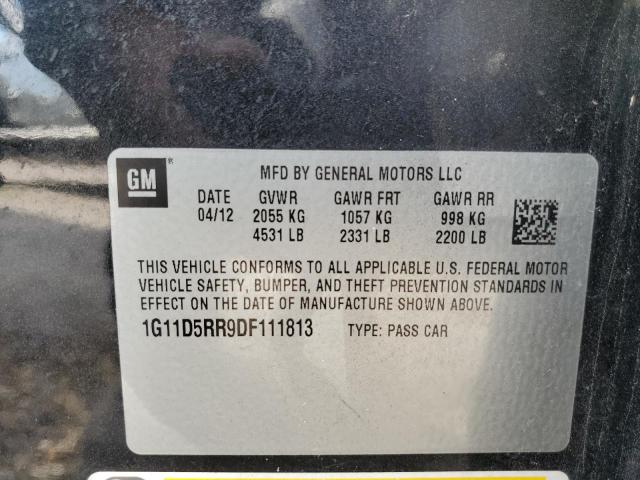 Photo 11 VIN: 1G11D5RR9DF111813 - CHEVROLET MALIBU 1LT 