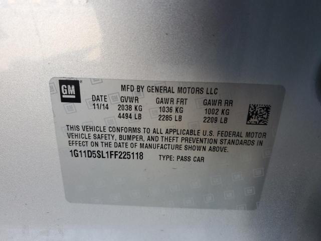 Photo 12 VIN: 1G11D5SL1FF225118 - CHEVROLET MALIBU 