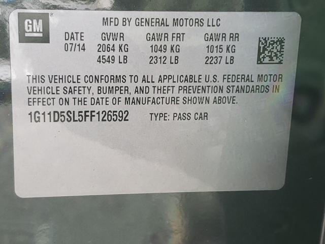 Photo 9 VIN: 1G11D5SL5FF126592 - CHEVROLET MALIBU 2LT 