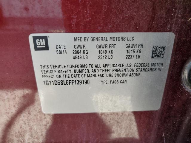 Photo 11 VIN: 1G11D5SL6FF139190 - CHEVROLET MALIBU 