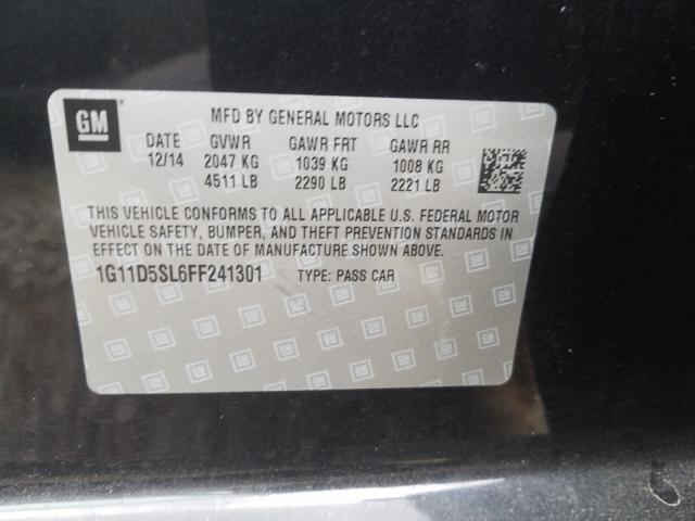 Photo 9 VIN: 1G11D5SL6FF241301 - CHEVROLET MALIBU 2LT 