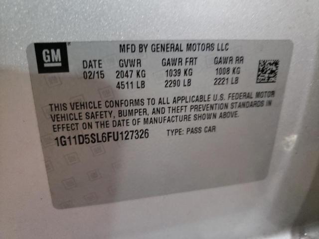 Photo 9 VIN: 1G11D5SL6FU127326 - CHEVROLET MALIBU 2LT 