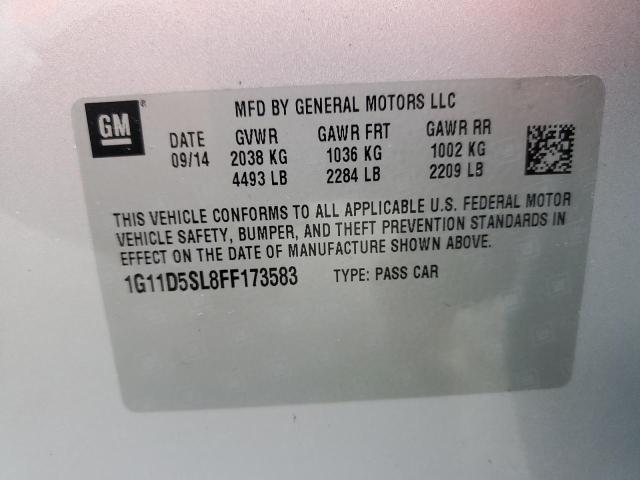 Photo 12 VIN: 1G11D5SL8FF173583 - CHEVROLET MALIBU 