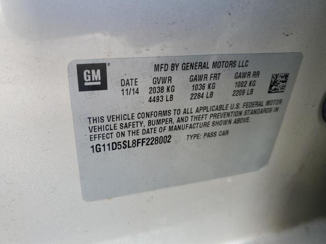 Photo 11 VIN: 1G11D5SL8FF228002 - CHEVROLET MALIBU 2LT 