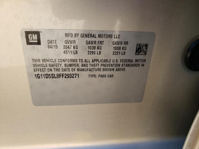 Photo 9 VIN: 1G11D5SL8FF293271 - CHEVROLET MALIBU 2LT 