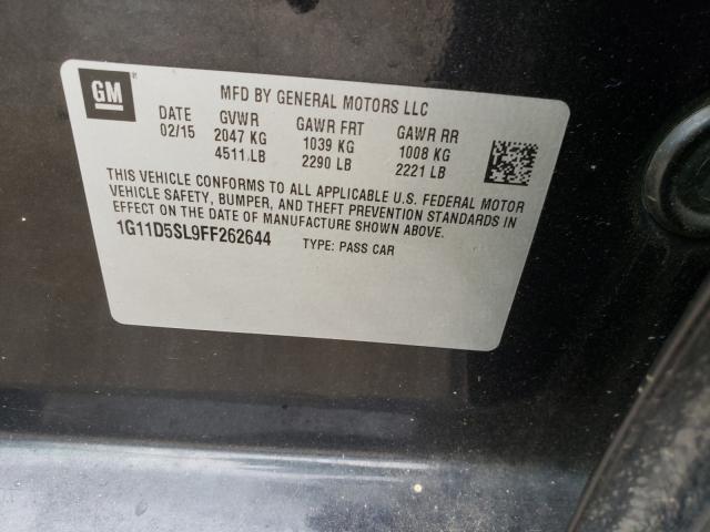 Photo 9 VIN: 1G11D5SL9FF262644 - CHEVROLET MALIBU 2LT 