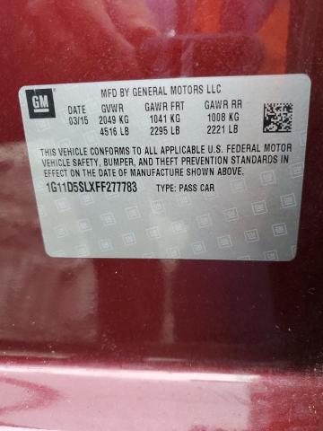 Photo 11 VIN: 1G11D5SLXFF277783 - CHEVROLET MALIBU 