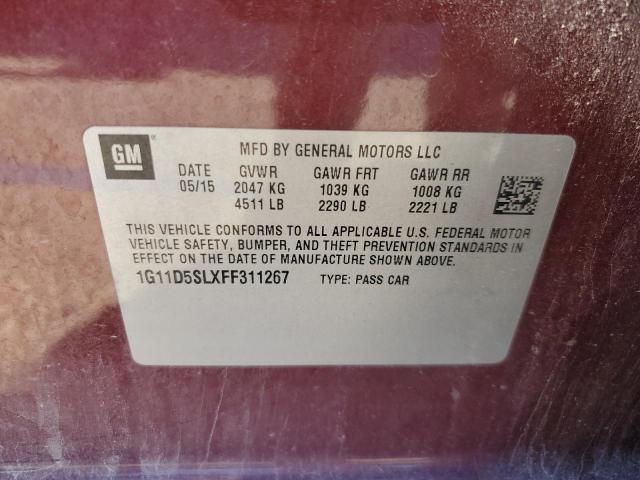 Photo 11 VIN: 1G11D5SLXFF311267 - CHEVROLET MALIBU 2LT 