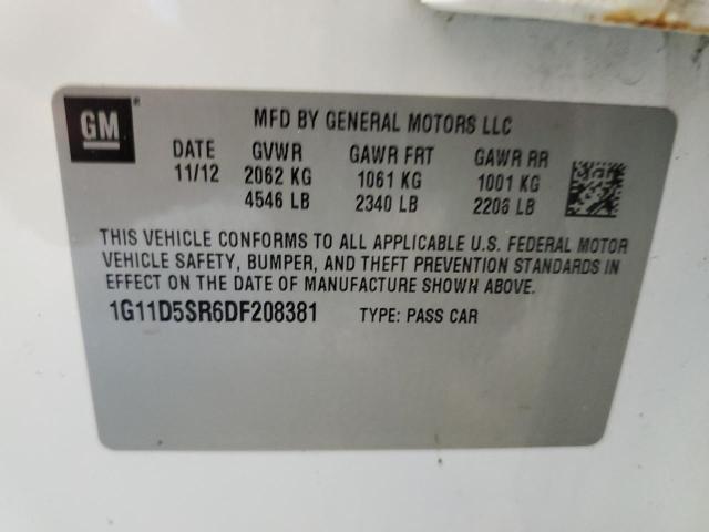 Photo 9 VIN: 1G11D5SR6DF208381 - CHEVROLET MALIBU 1LT 