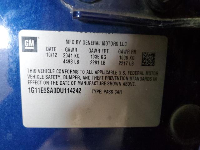 Photo 11 VIN: 1G11E5SA0DU114242 - CHEVROLET MALIBU 