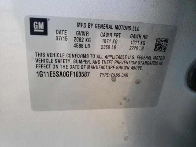 Photo 9 VIN: 1G11E5SA0GF103587 - CHEVROLET MALIBU LIM 