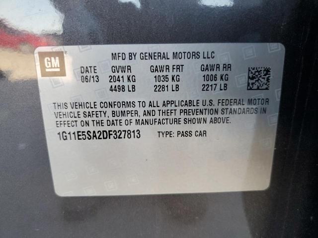 Photo 11 VIN: 1G11E5SA2DF327813 - CHEVROLET MALIBU 2LT 