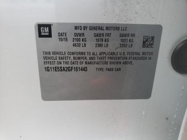 Photo 9 VIN: 1G11E5SA2GF161443 - CHEVROLET MALIBU LIM 