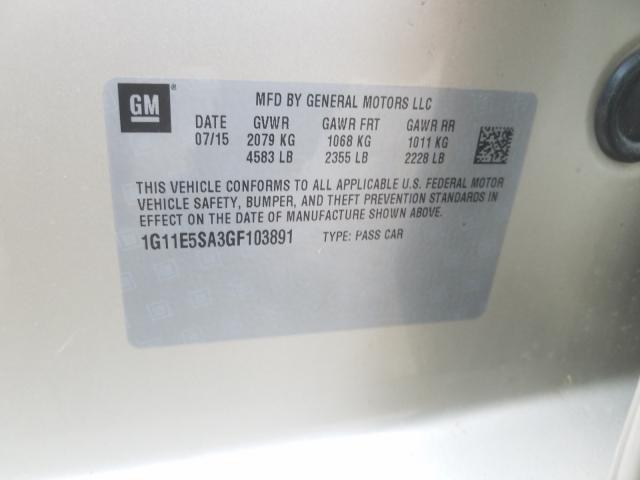 Photo 9 VIN: 1G11E5SA3GF103891 - CHEVROLET MALIBU LIM 