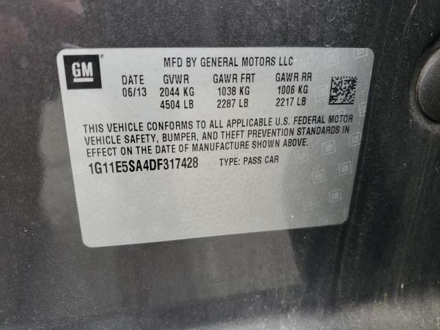 Photo 11 VIN: 1G11E5SA4DF317428 - CHEVROLET MALIBU 