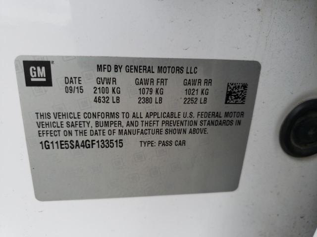 Photo 11 VIN: 1G11E5SA4GF133515 - CHEVROLET MALIBU LIM 