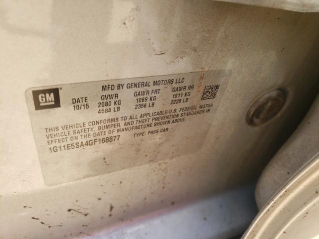 Photo 9 VIN: 1G11E5SA4GF168877 - CHEVROLET MALIBU LIM 