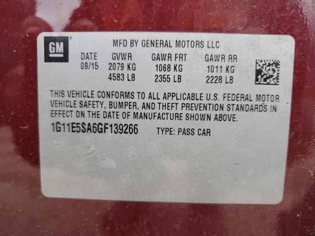 Photo 11 VIN: 1G11E5SA6GF139266 - CHEVROLET MALIBU LIM 