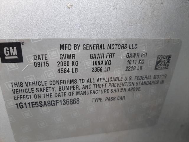 Photo 9 VIN: 1G11E5SA8GF136868 - CHEVROLET MALIBU LIM 