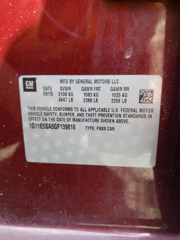 Photo 11 VIN: 1G11E5SA8GF139818 - CHEVROLET MALIBU 