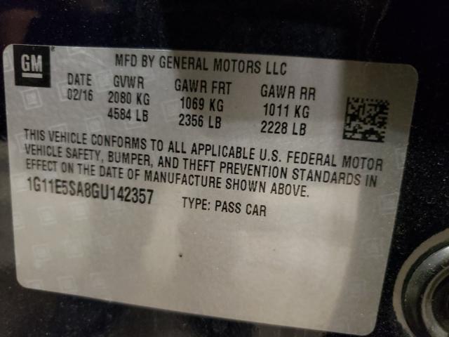 Photo 9 VIN: 1G11E5SA8GU142357 - CHEVROLET MALIBU LIM 