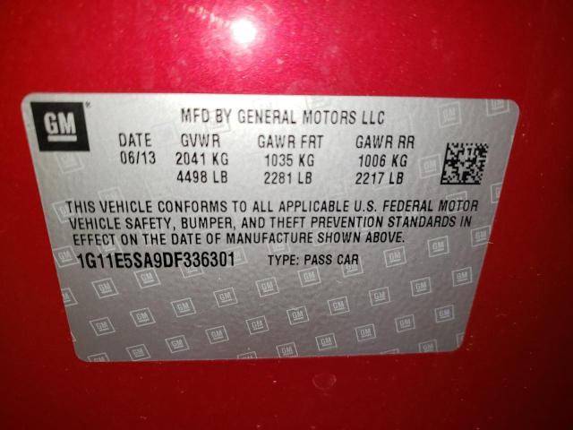 Photo 12 VIN: 1G11E5SA9DF336301 - CHEVROLET MALIBU 2LT 