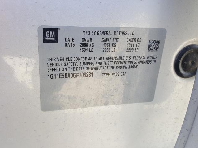 Photo 9 VIN: 1G11E5SA9GF106231 - CHEVROLET MALIBU LIM 