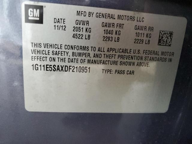 Photo 11 VIN: 1G11E5SAXDF210951 - CHEVROLET MALIBU 2LT 