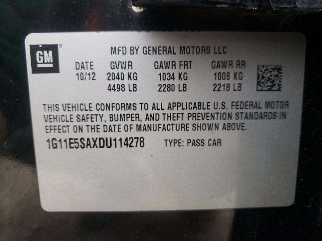 Photo 9 VIN: 1G11E5SAXDU114278 - CHEVROLET MALIBU 2LT 