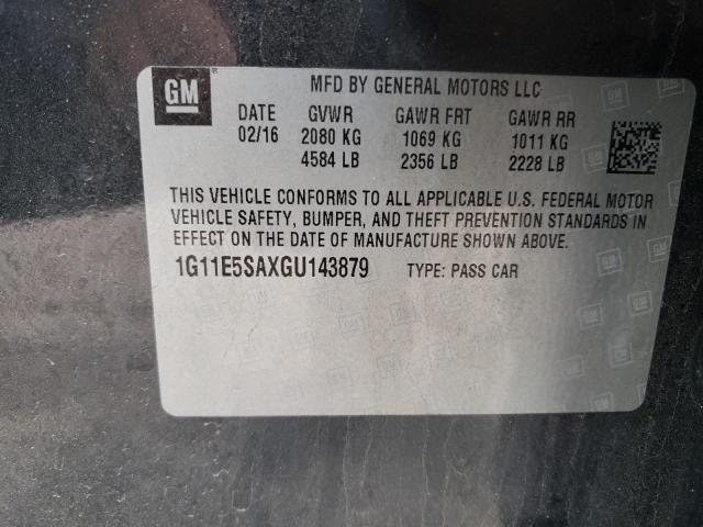 Photo 11 VIN: 1G11E5SAXGU143879 - CHEVROLET MALIBU 