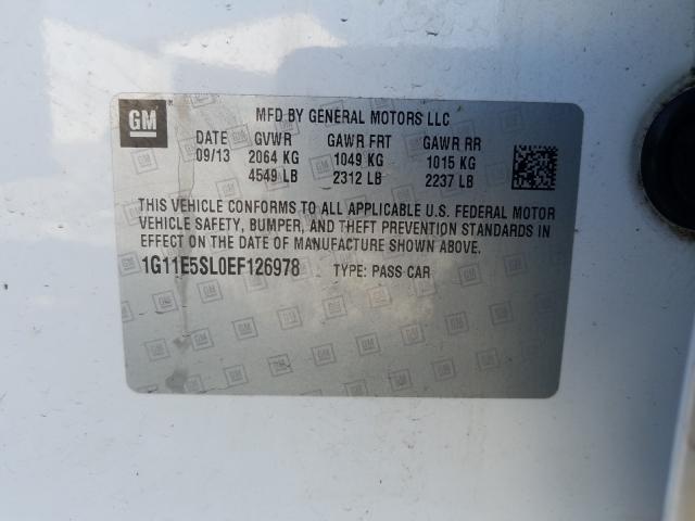 Photo 9 VIN: 1G11E5SL0EF126978 - CHEVROLET MALIBU 2LT 