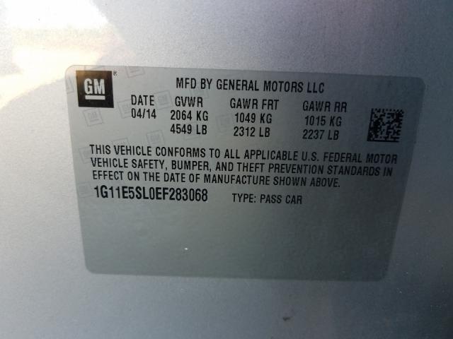 Photo 9 VIN: 1G11E5SL0EF283068 - CHEVROLET MALIBU 