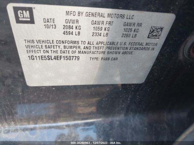 Photo 8 VIN: 1G11E5SL4EF150779 - CHEVROLET MALIBU 