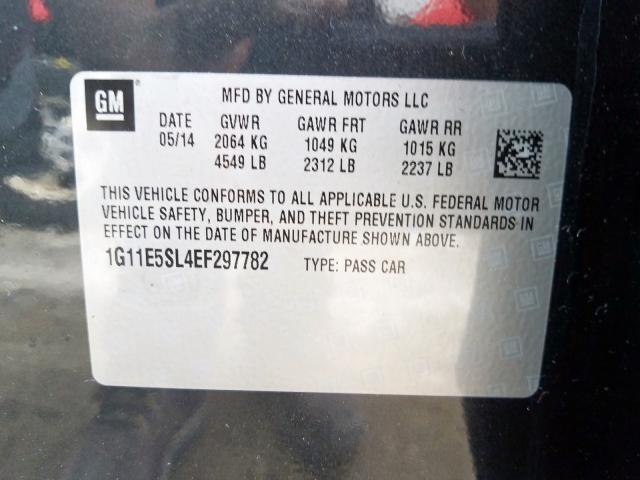 Photo 9 VIN: 1G11E5SL4EF297782 - CHEVROLET MALIBU 2LT 