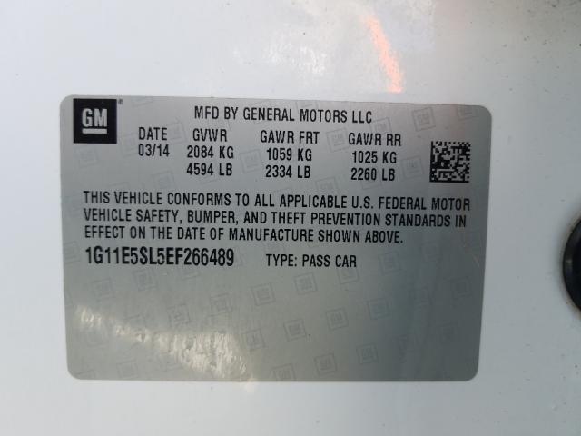 Photo 9 VIN: 1G11E5SL5EF266489 - CHEVROLET MALIBU 2LT 